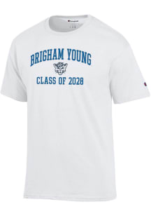 Champion BYU Cougars White Font Class of 2028 Jersey Short Sleeve T Shirt