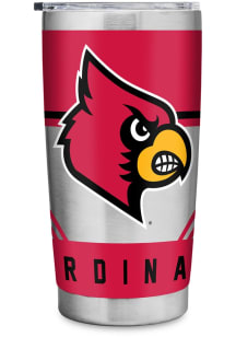 Louisville Cardinals 20oz Stainless Steel Tumbler - Silver