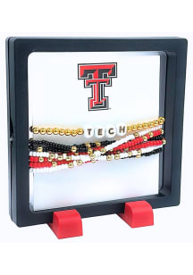 Texas Tech Red Raiders Gold Beaded Set Womens Bracelet