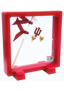 Indiana Hoosiers Gold Heart Stud Womens Earrings