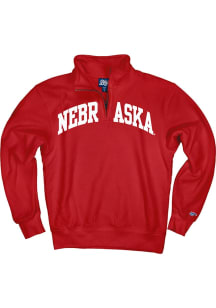 Nebraska Cornhuskers Womens Red Big Detroit Qtr Zip