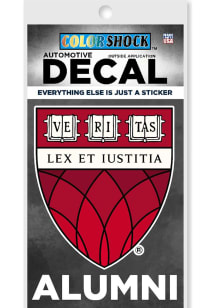 Harvard Crimson Law School Alumni Auto Decal - Crimson