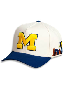Woodn Grail Michigan Wolverines Stadium Patch Adjustable Hat - Cream