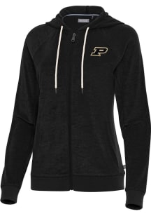 Antigua Purdue Boilermakers Womens Navy Blue Favorite Long Sleeve Full Zip Jacket