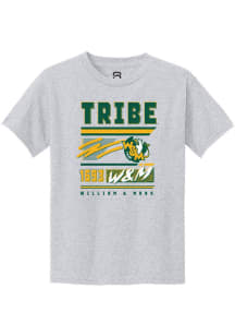 Summit Sportswear William & Mary Tribe Youth Ash RETRO Short Sleeve T-Shirt