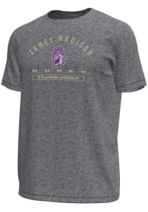 Under Armour James Madison Dukes Grey Name Tech Stretch Short Sleeve T Shirt