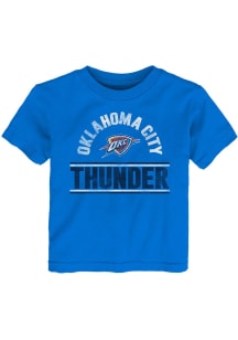 Oklahoma City Thunder Toddler Blue Double Bar Short Sleeve T-Shirt
