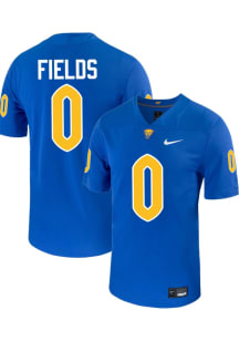 Jordan Fields  Nike Pitt Panthers Blue Football Football Name And Number Football Jersey
