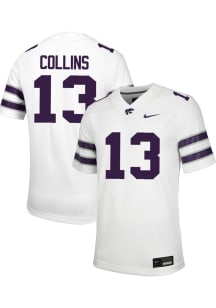 RJ Collins  Nike K-State Wildcats White Football NIL Football Jersey