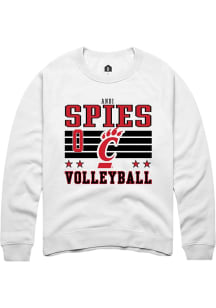 Andi Spies Cincinnati Bearcats Mens White NIL Striped Player Crew