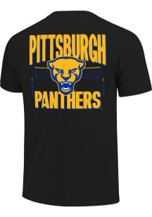 Pitt Panthers Ivory Mascot Volleyball Net Short Sleeve T Shirt