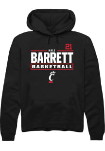 Kali Barrett Cincinnati Bearcats Mens Black NIL Stacked Box Player Hood