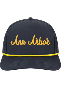 Michigan Wolverines Cut Adjustable Adjustable Hat - Navy Blue