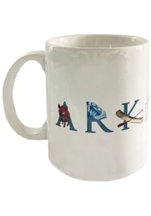 Arkansas Original Tina Labadini Designs Art Ceramic Mug - White