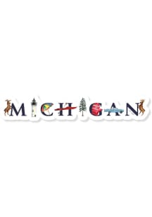 Michigan Original Tina Labadini Designs Art Stickers - White