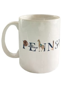 Pennsylvania Original Tina Labadini Designs Art Ceramic Mug - White