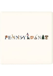 Pennsylvania Original Tina Labadini Designs Art Coaster - Natural