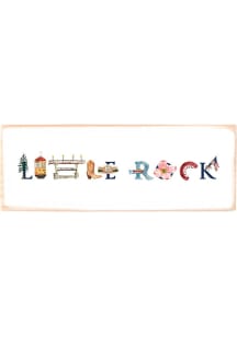 Little Rock Original Tina Labadini Designs Art Sign - White