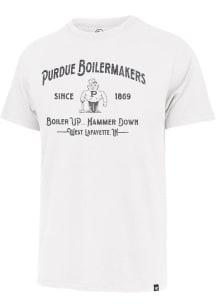 47 Purdue Boilermakers White Whitlock Franklin Short Sleeve Fashion T Shirt