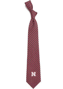 Nebraska Cornhuskers Gingham Mens Tie