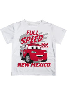 Vive La Fete New Mexico Lobos Toddler White Full Speed Short Sleeve T-Shirt