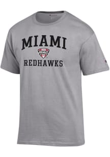 Champion Miami RedHawks Grey MAC Arch Jersey Short Sleeve T Shirt