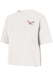 47 Philadelphia Eagles Womens White Love Letter Short Sleeve T-Shirt