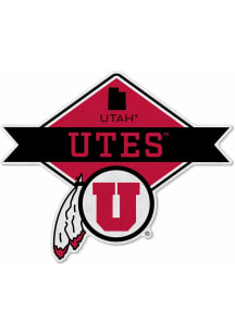 Utah Utes Diamond Sport Shape Pennant - Red