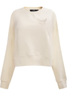 Pro Standard Charlotte Hornets Womens Cream Neutral Crew Sweatshirt