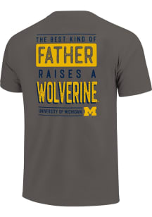 Michigan Wolverines Dark Grey Best Kind Of Father Short Sleeve T Shirt