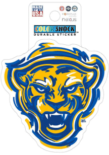 Pitt Panthers Justin Patten Mascot 3in Durable Stickers - Blue
