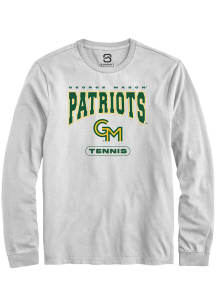 Summit Sportswear George Mason University White Tennis Long Sleeve T Shirt