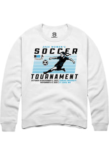 Summit Sportswear Big Ten Mens White 2025 Women's Soccer Tournament Long Sleeve Crew Sweatshirt