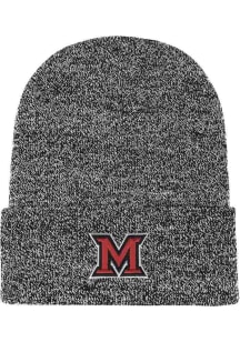 LogoFit Miami RedHawks Black Bueller Mens Knit Hat