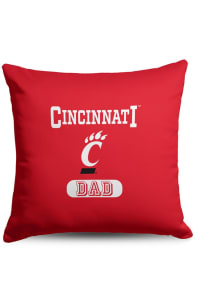 Cincinnati Bearcats Dad 18x18 Throw Pillow - Red
