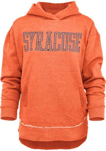 Pressbox Syracuse Orange Womens Orange Clairmont Hooded Sweatshirt