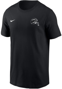 Nike Iowa State Cyclones Black Cyclone Helmet Blackout Short Sleeve T Shirt