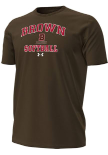 Under Armour Brown Bears Brown Softball Performance Short Sleeve T Shirt