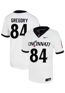 Gavin Gregory  Nike Cincinnati Bearcats White NIL Name And Number Football Jersey