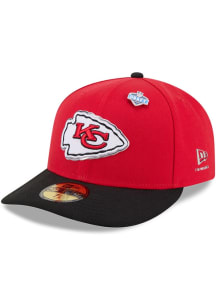 New Era Kansas City Chiefs Mens Red 2026 NFL Draft 59FIFTY Fitted Hat