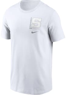 Nike Penn State Nittany Lions White Greatest Show in College Sports Short Sleeve T Shirt