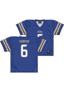 Chris Thompson  Campus Ink Tulsa Golden Hurricane Blue NIL Football Jersey