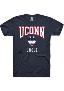 Summit Sportswear UConn Huskies Navy Blue Uncle Short Sleeve T Shirt