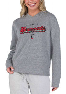 Concepts Sport Cincinnati Bearcats Womens Charcoal Mainstream Hooded Sweatshirt