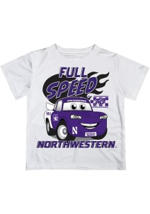 Vive La Fete Northwestern Wildcats Youth White Full Speed Short Sleeve T-Shirt