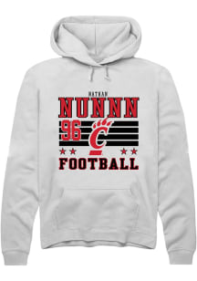 Nathan Nunnn Cincinnati Bearcats Mens White Football NIL Striped Player Hood