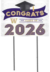 Washington Huskies KH Sports Fan Class Of Yard Sign - Purple