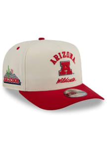 New Era Arizona Wildcats Arched 9FIFTY A Frame Adjustable Hat - Ivory
