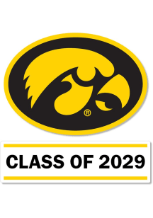Iowa Hawkeyes 3 Inch Class of 2029 Auto Decal - Gold
