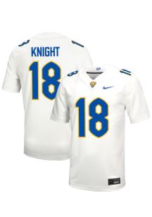 Malik Knight  Nike Pitt Panthers White NIL Name And Number Football Jersey